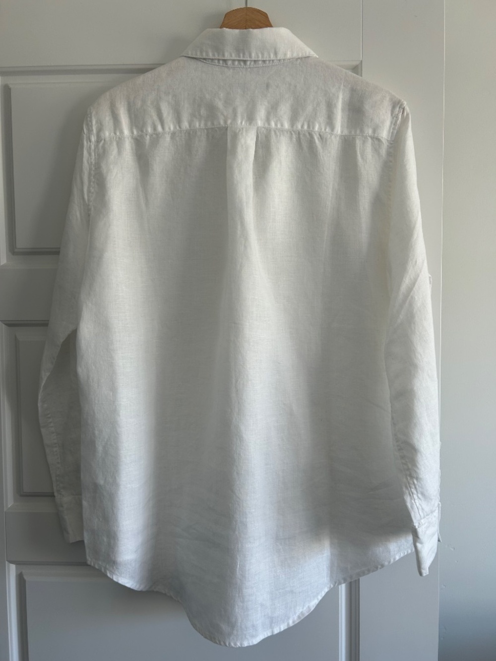 Quince white European linen shirt - Picture 3 of 5